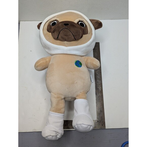 MINISO Life Space Series Space Pug Plush 14” Stuffed Animal Boots HTF - Picture 3 of 9